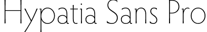 Hypatia Sans Pro font - HypatiaSansPro-ExtraLight.otf