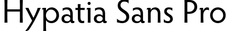 Hypatia Sans Pro font - HypatiaSansPro-Regular.otf