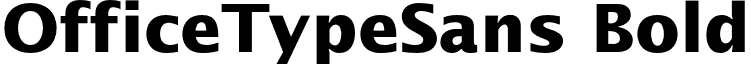 OfficeTypeSans Bold font - OfficeTypeSans-Bold.otf