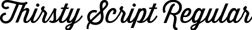 Thirsty Script Regular font - ThirstyScriptRegular.otf