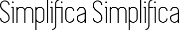 Simplifica Simplifica font - Simplifica_Sans.ttf