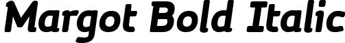 Margot Bold Italic font - Margot Bold italic.ttf