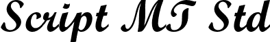 Script MT Std font - ScriptMTStd-Bold.otf