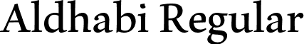 Aldhabi Regular font - aldhabi.ttf