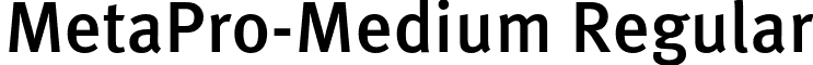 MetaPro-Medium Regular font - MetaPro-Medium.otf