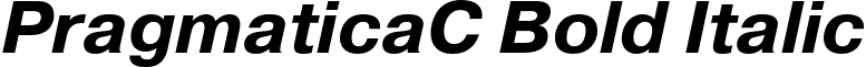 PragmaticaC Bold Italic font - PragmaticaC-BoldOblique.otf