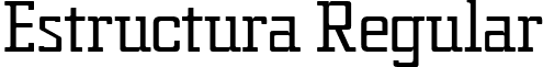 Estructura Regular font - Estructura.ttf