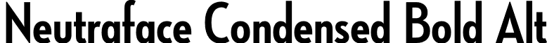 Neutraface Condensed Bold Alt font - NeutrafaceCondensed-BoldAlt.otf