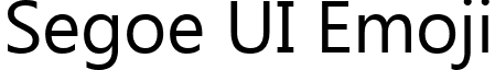 Segoe UI Emoji font - seguiemj.ttf