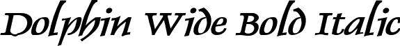 Dolphin Wide Bold Italic font - Dolphin Wide Bold Italic.ttf
