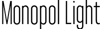Monopol Light font - Monopol Light.otf