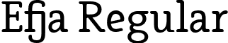 Efja Regular font - Efja.ttf