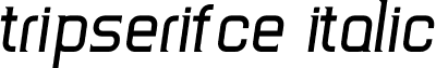 TripSerifCE Italic font - TripSerifCE_Italic.ttf