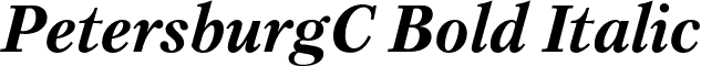 PetersburgC Bold Italic font - PetersburgC-BoldItalic.otf