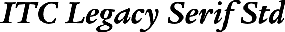 ITC Legacy Serif Std font - LegacySerifStd-BoldItalic.otf