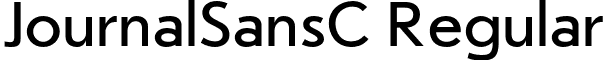 JournalSansC Regular font - JournalSansC.otf