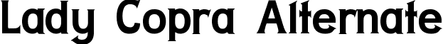 Lady Copra Alternate font - LADYCA__.ttf