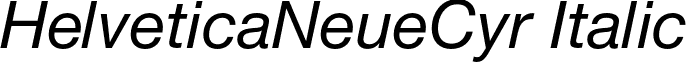 HelveticaNeueCyr Italic font - HelveticaNeueCyr-Italic.otf