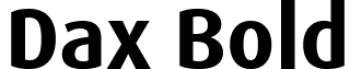 Dax Bold font - Dax Bold.ttf