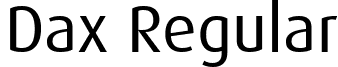 Dax Regular font - Dax.ttf