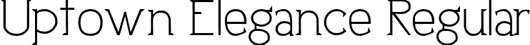 Uptown Elegance Regular font - Uptown Elegance Regular.ttf