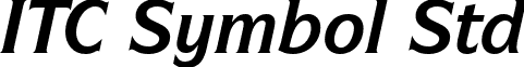 ITC Symbol Std font - ITCSymbolStd-BoldItalic.otf