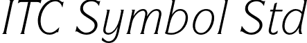 ITC Symbol Std font - ITCSymbolStd-BookItalic.otf