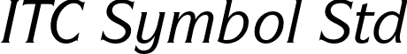 ITC Symbol Std font - ITCSymbolStd-MediumItalic.otf
