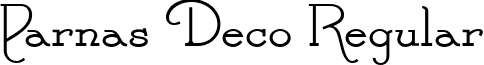 Parnas Deco Regular font - Parnas Deco.ttf