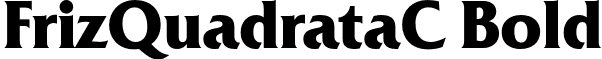 FrizQuadrataC Bold font - FrizQuadrataC-Bold.otf