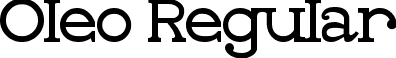 Oleo Regular font - OLEO____.TTF