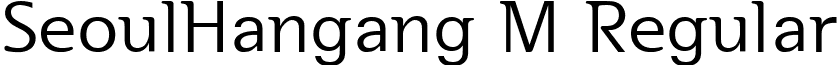 SeoulHangang M Regular font - SeoulHangang-Medium.ttf