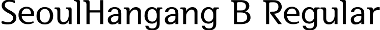 SeoulHangang B Regular font - SeoulHangang-Bold.ttf