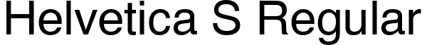 Helvetica S Regular font - Helvetica S Regular.ttf