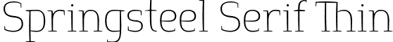 Springsteel Serif Thin font - SpringsteelSerif-Thin.otf