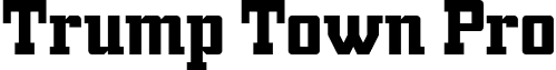 Trump Town Pro font - Trump Town Pro.otf