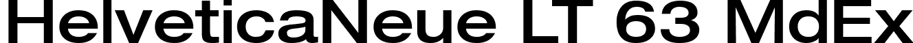 HelveticaNeue LT 63 MdEx font - Helvetica LT 63 Medium Extended.ttf