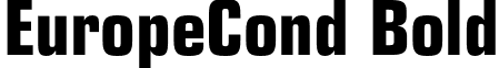 EuropeCond Bold font - EuropeCond-Bold.otf