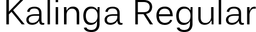 Kalinga Regular font - kalinga.ttf