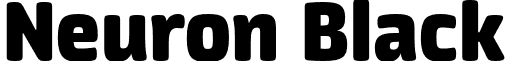 Neuron Black font - Neuron Black.otf