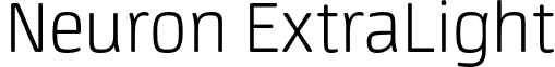 Neuron ExtraLight font - Neuron ExtraLight.otf