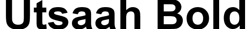 Utsaah Bold font - utsaahb.ttf