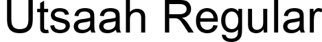 Utsaah Regular font - utsaah.ttf