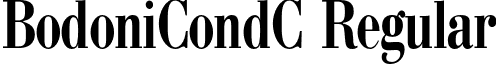 BodoniCondC Regular font - BodoniCondC.otf