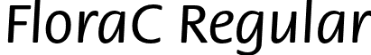 FloraC Regular font - FloraC.otf
