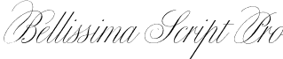 Bellissima Script Pro font - BellissimaScriptPro.otf