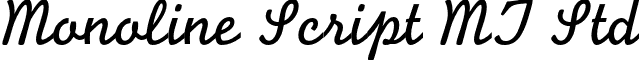 Monoline Script MT Std font - MonolineScriptMTStd.otf