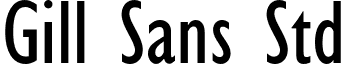 Gill Sans Std font - GillSansStd-Condensed.otf