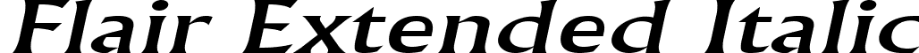 Flair Extended Italic font - Flair Extended Italic.ttf