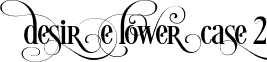 Desire Lowercase 2 font - DesireLowercase2.otf